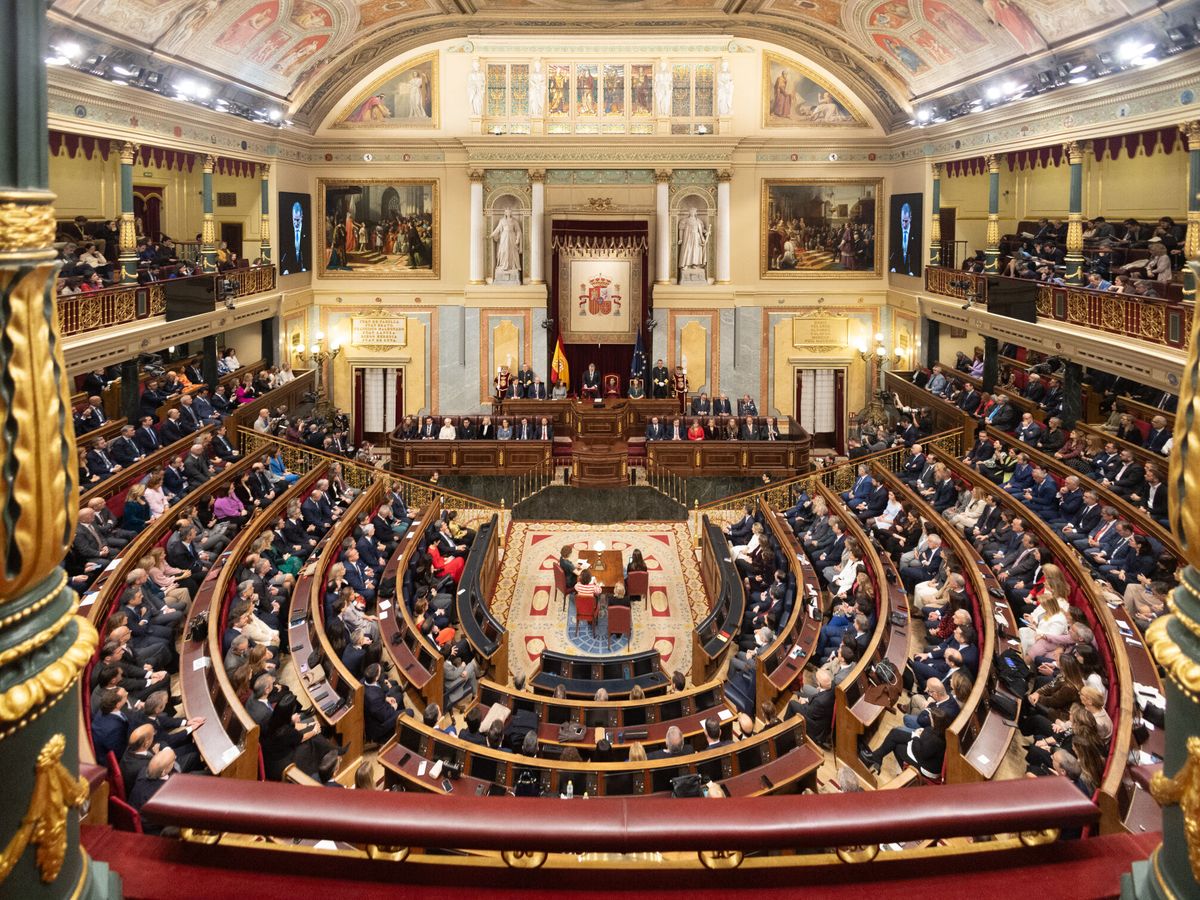 Foto: Vista del hemiciclo del Congreso de los Diputados. (Europa Press/Eduardo Parra)