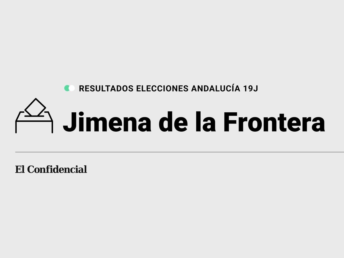 Foto: Resultados en Jimena de la Frontera, Cádiz, de las elecciones de Andalucía 2022 este 19-J (C.C./Diseño EC)