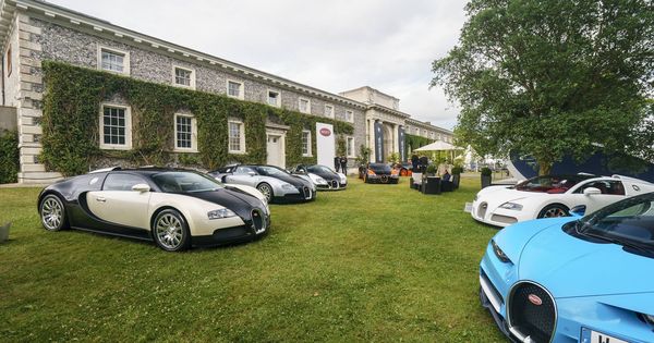 Foto: La muestra de Bugatti en Goodwood.