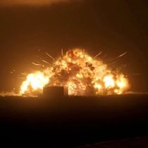 Foto: Las imágenes de la explosión dieron la vuelta al mundo (Reuters/Blue Origin)