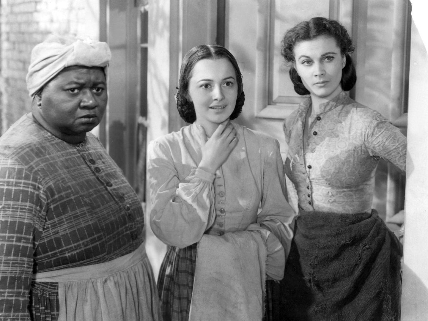 Junto a Olivia de Havilland y Vivien Leigh en 'Lo que el viento se llevó' (1939).