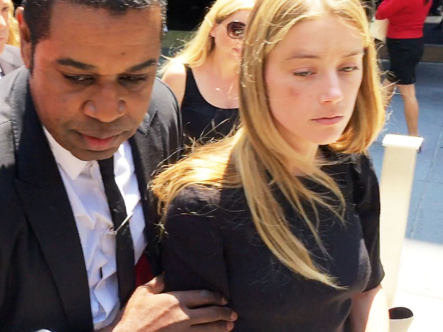 Amber Heard en la corte de Los Ángeles en 2016. (Reuters)
