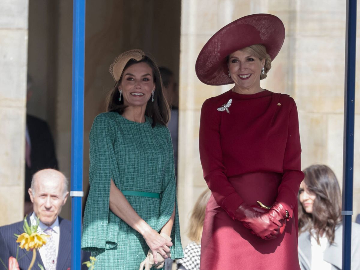 Foto: La reina Máxima junto a la reina Letizia en Ámsterdam. (Gtres)