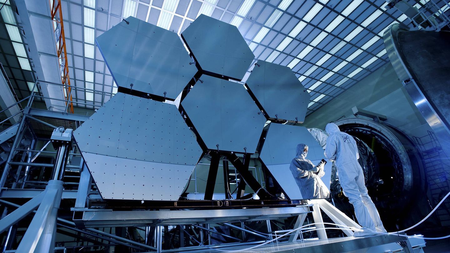 Prueba de espejo criogénico del telescopio espacial James Webb. (NASA)