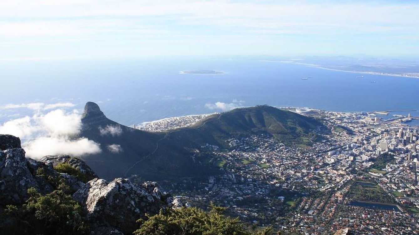 Foto: Vista aérea de Ciudad del Cabo (Sudáfrica).