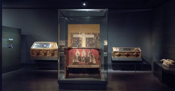 Foto: Los bienes de Sijena en el Museo Diocesano de Lleida. (EFE)