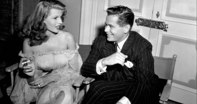 Rita Hayworth y Glenn Ford, en el rodaje de 'Gilda'. (CP)