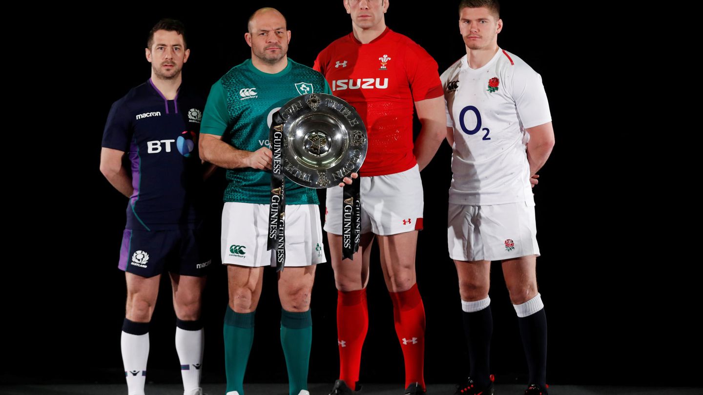 Rugby Union - Six Nations Championship Official Launch - Hurlingham Club, London, Britain - January 23, 2019   Greig Laidlaw of Scotland, Rory Best of Ireland, Alun Wyn Jones of Wales and Owen Farrell of England pose at the launch    Action Images vi