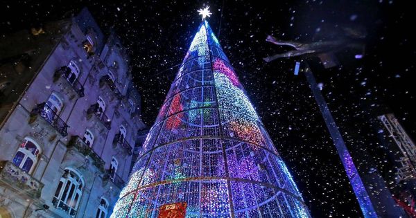 Foto: Las luces de Navidad de Vigo fueron las más llamativas del pasado 2018 (Foto: Facebook/Turismo de Vigo)