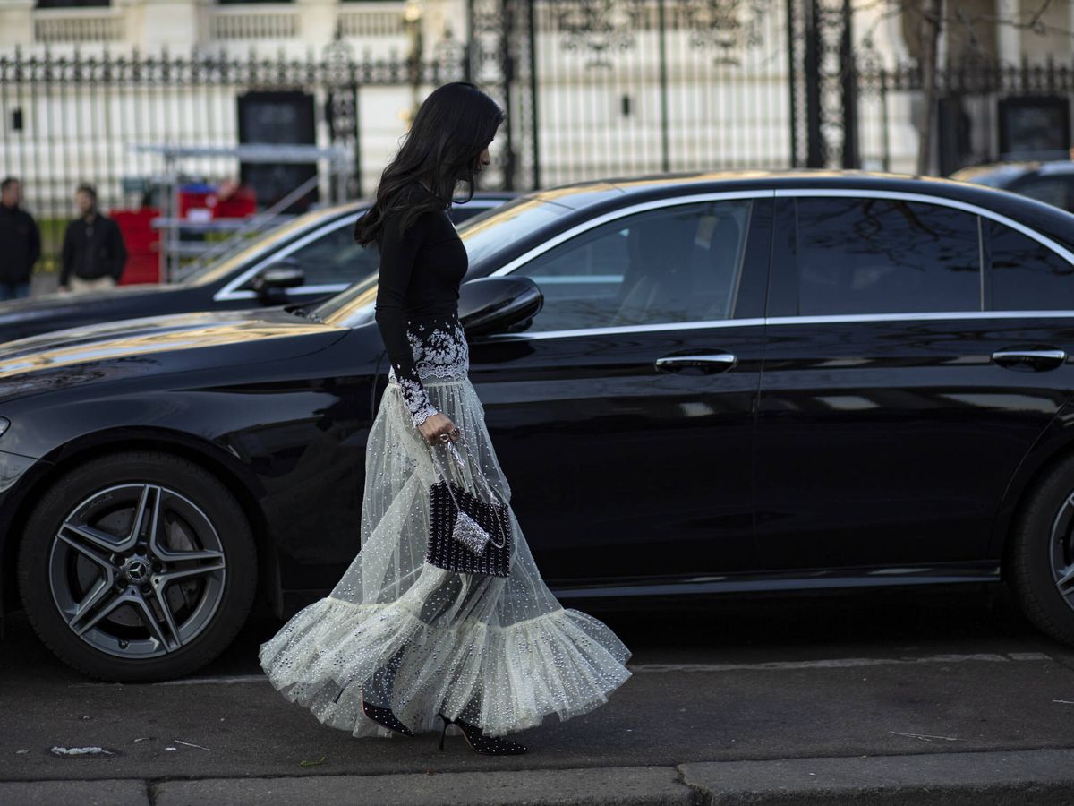 Foto: La nueva falda que arrasa en el street style. (Launchmetrics Spotlight)