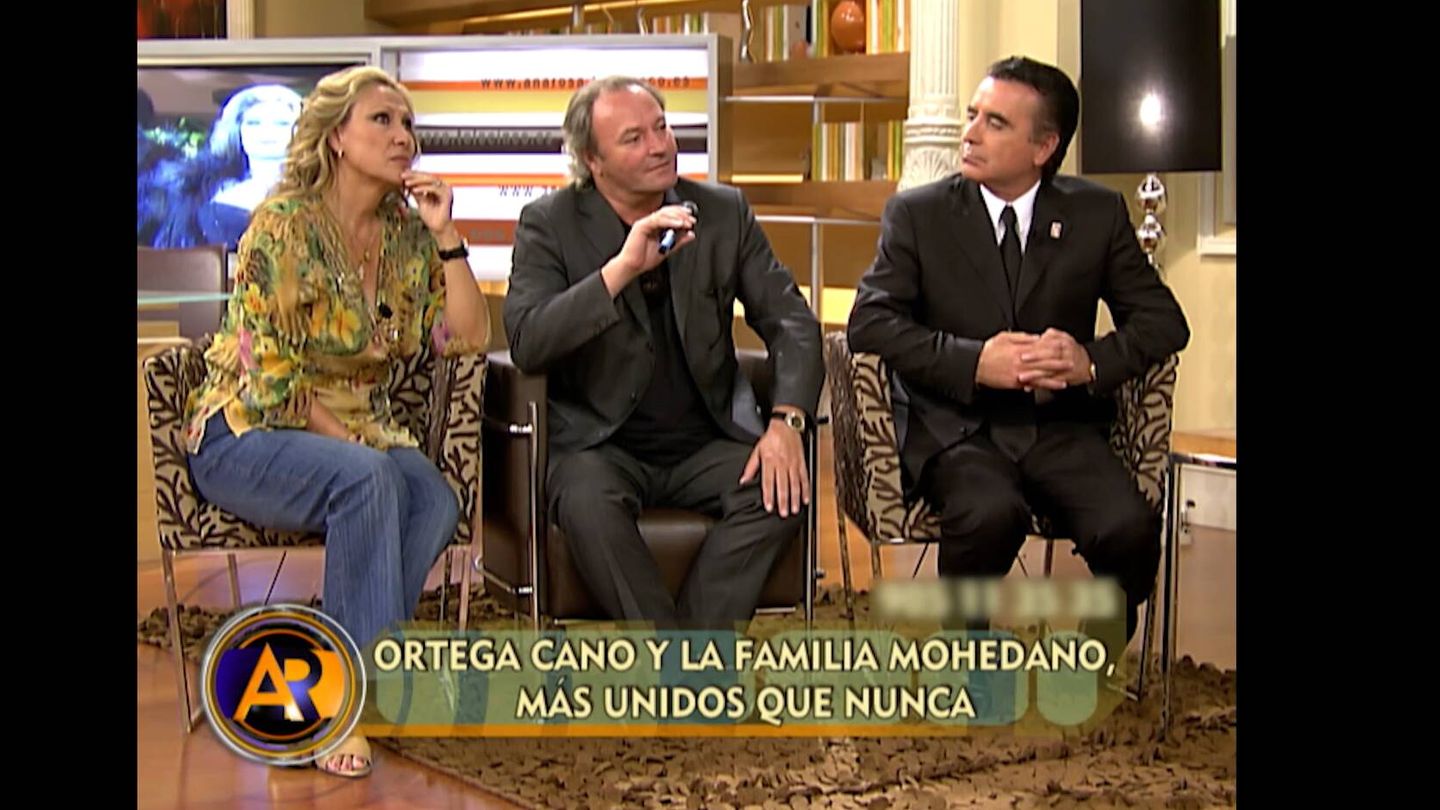 Rosa Benito, Amador Mohedano y Ortega Cano, en imágenes de 'En el nombre de Rocío'. (Mitele Plus)