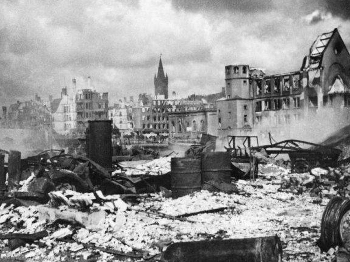 Foto: Königsberg, devastada por el bombardeo soviético