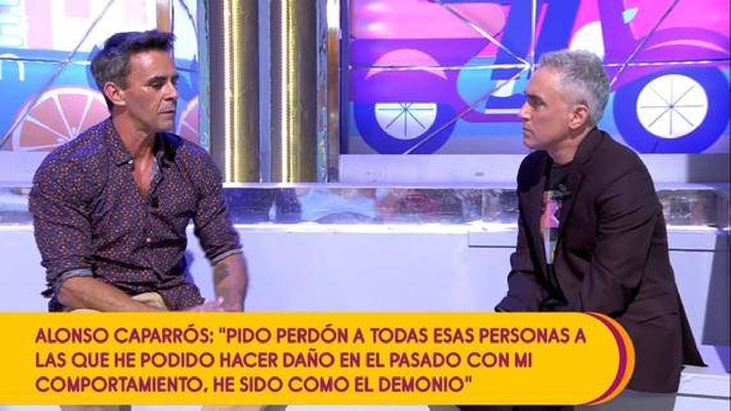 Alonso Caparrós y Kiko Hernández, en 'Sálvame'. (Telecinco)