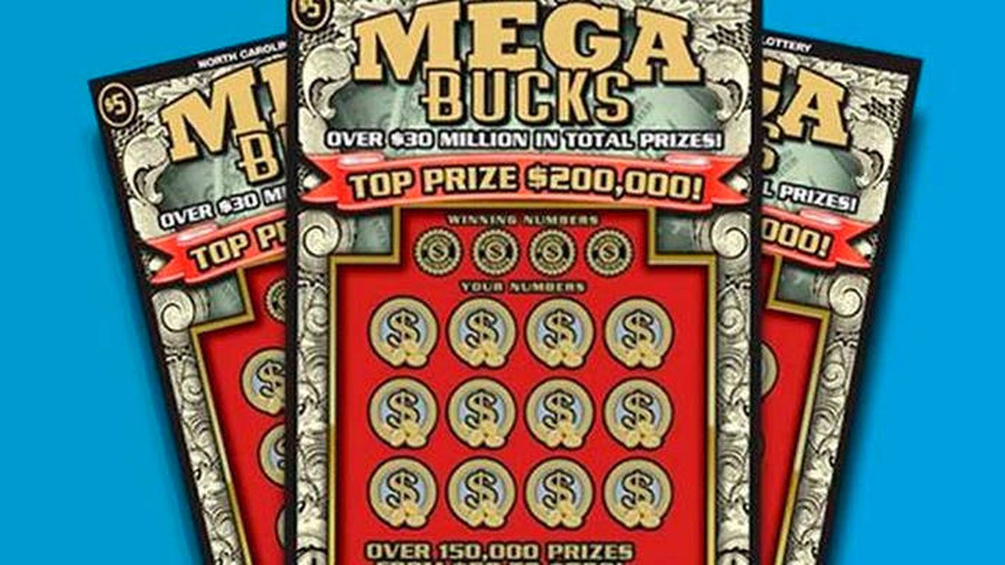 El rasca y gana 'Mega Bucks' da un premio máximo de 200.000 dólares (NC Lottery)