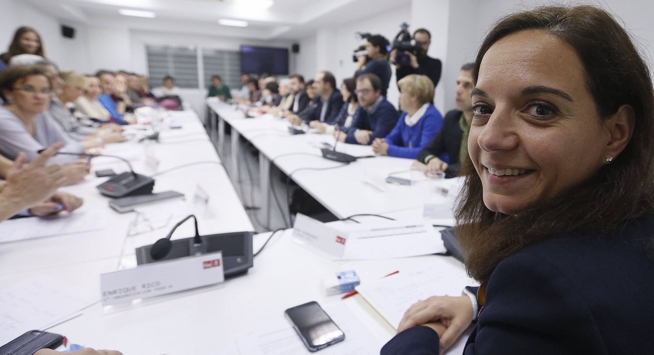 Hernández, en la reunión de la ejecutiva del PSOE-M. (EFE)