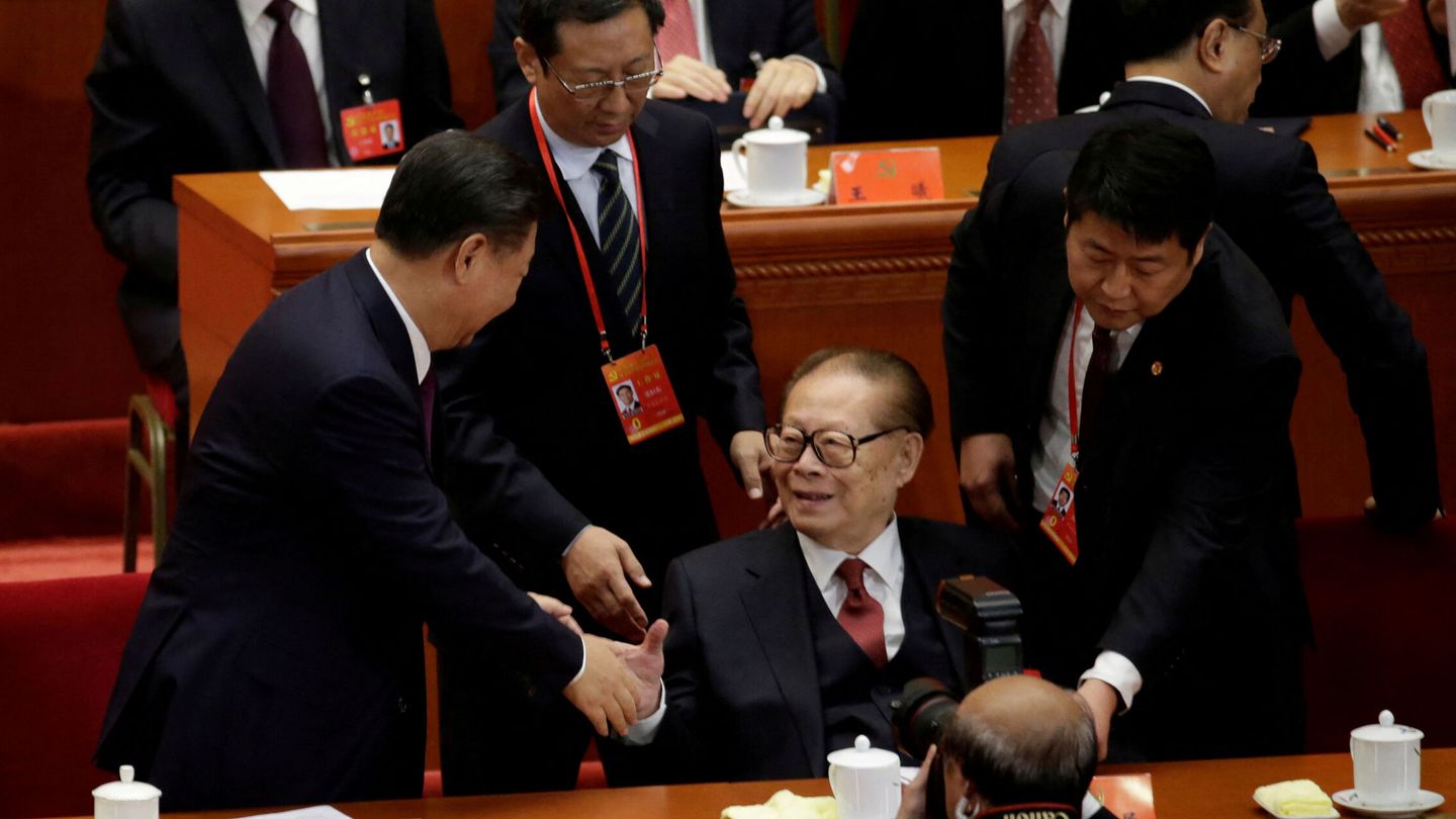 Una de las últimas apariciones de Jiang Zemin en 2017. (Reuters)