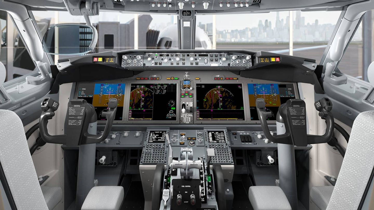 La cabina del Boeing 737 Max. (Boeing)