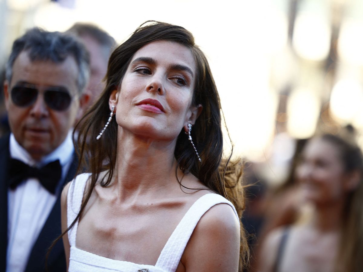 Foto: Carlota Casiraghi aparece en la alfombra roja del Festival de Cine de Cannes. (Reuters/Sarah Meyssonnier)
