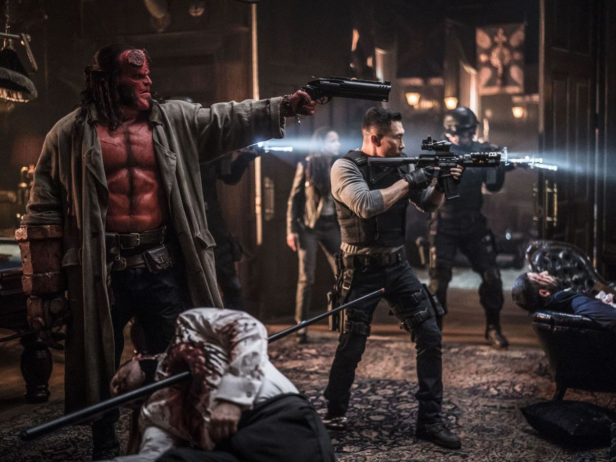 Foto: Escena de la película 'Hellboy'. (Amazon Prime Video)