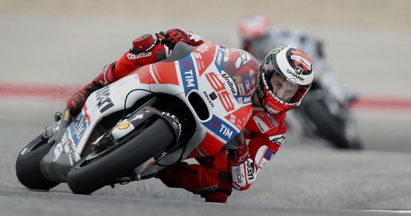 Foto: Jorge Lorenzo en su Ducati por Austin. (EFE)