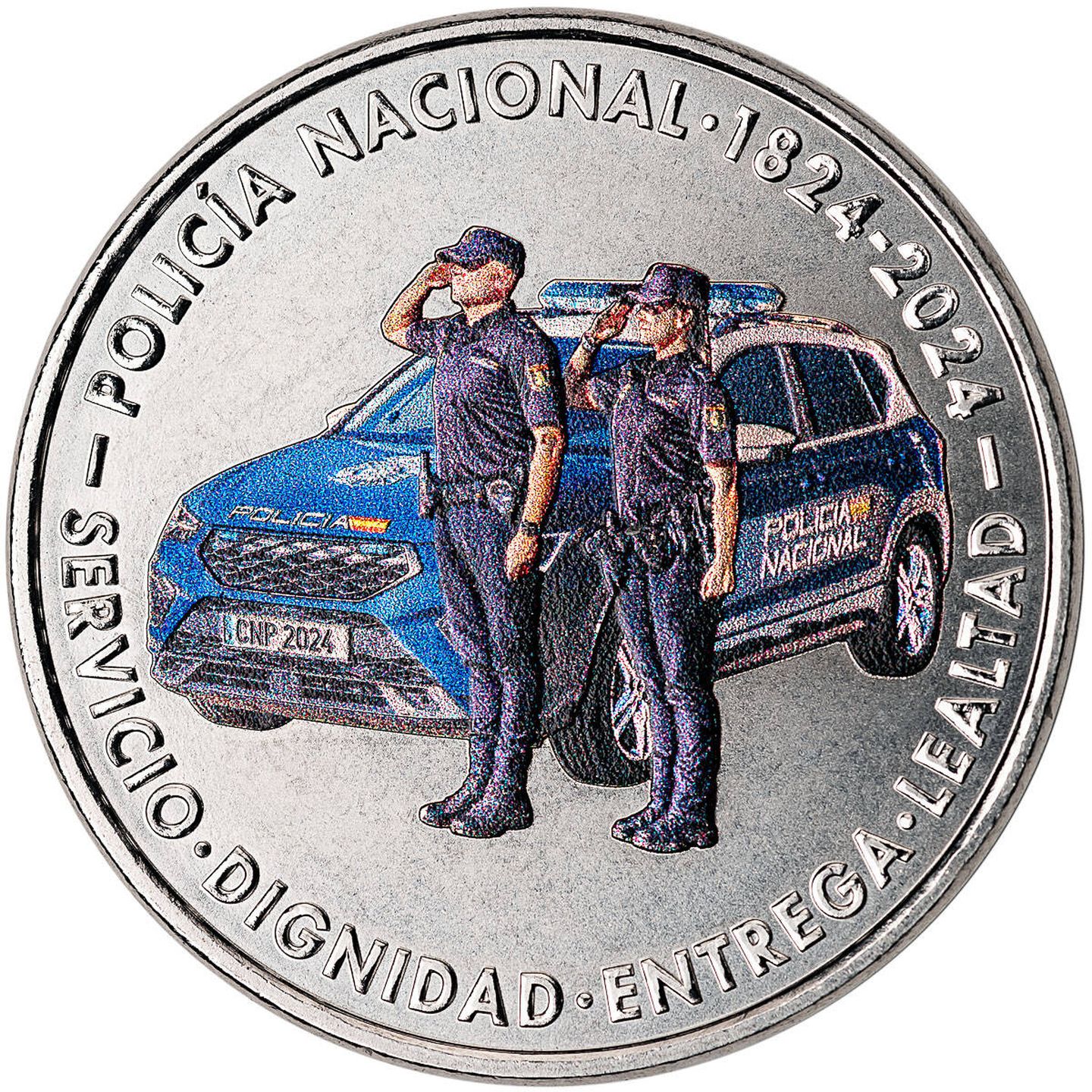 Medalla 200 aniversario Policía Nacional. (FNMT)