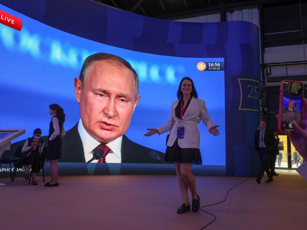 Foto: Foto de archivo de un discurso de Putin. (Reuters/Anton Vaganov)