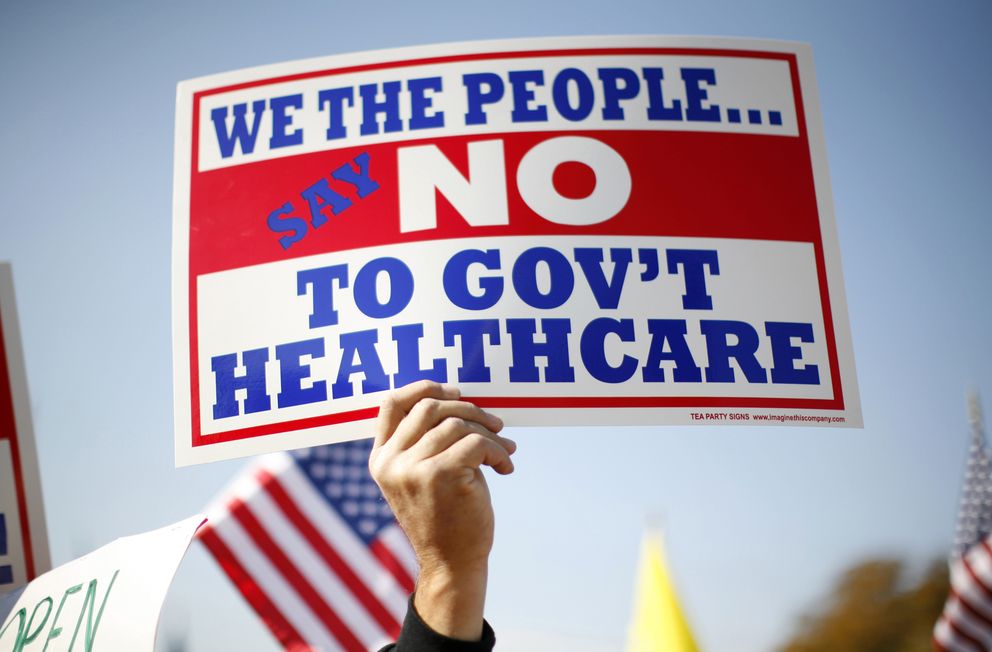 Opositores a la reforma sanitaria demócrata se manifiestan en Washington (Reuters). 