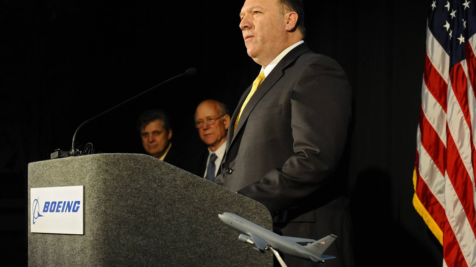 Foto: Mike Pompeo, en un acto de la compañía Boeing en 2011 (EFE)