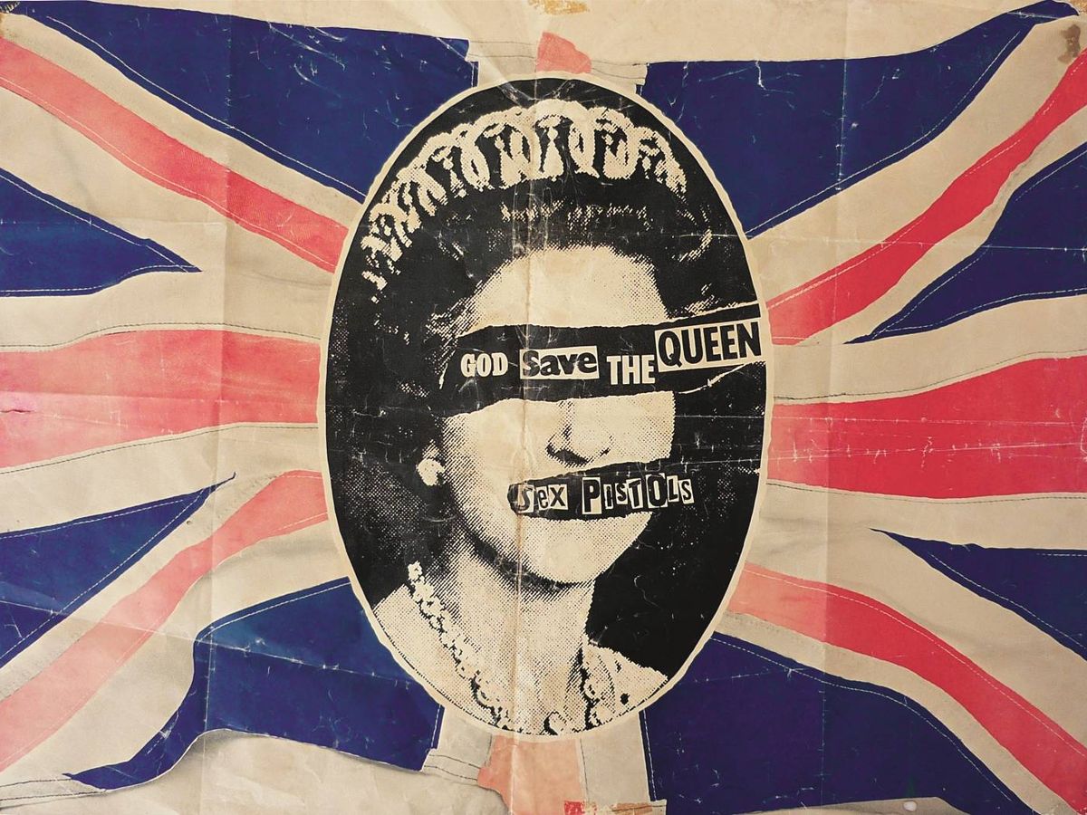 Foto: Póster de 'God Save the Queen', de los Sex Pistols (1977). (The Mott Collection/Sex Pistols Residuals)