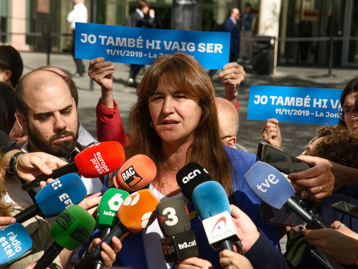 Foto: La presidenta de Junts, Laura Borrás, en una imagen reciente. (Europa Press/Alberto Paredes) 