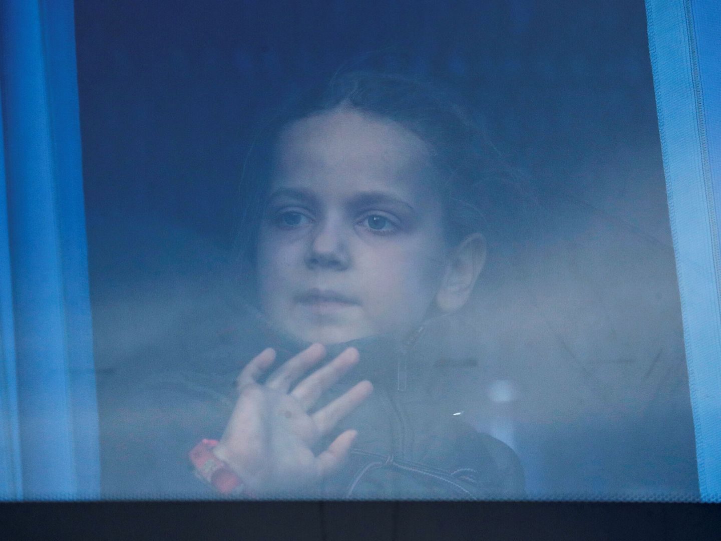 Una niña evacuada de Mariúpol. (Reuters / Alexander Ermochenko)