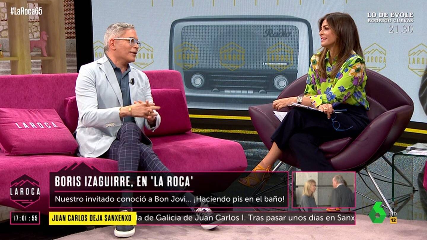 Nuria Roca junto a Boris Izaguirre en 'La Roca. (Atresmedia)