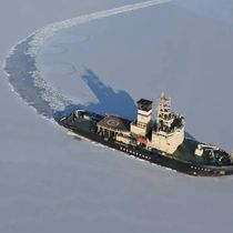 Foto: Un rompehielos Movska como el usado en 1985 (MarineTraffic/Vladislav Bebikh)