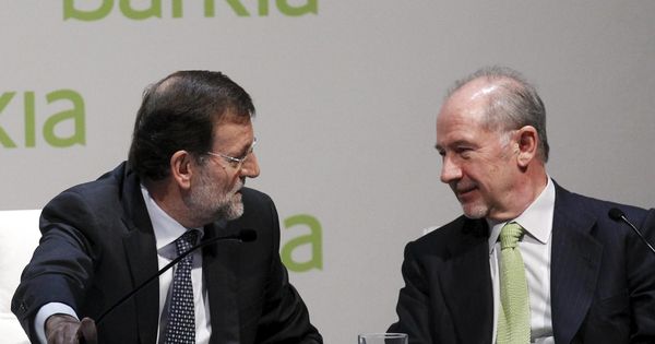 Foto: Mariano Rajoy, expresidente del Gobierno, y Rodrigo Rato, expresidente de Bankia (Reuters)