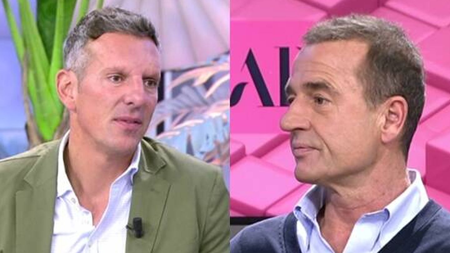 Joaquín Prat y Alessandro Lequio, en una imagen de 'El programa de Ana Rosa'. (Mediaset España)