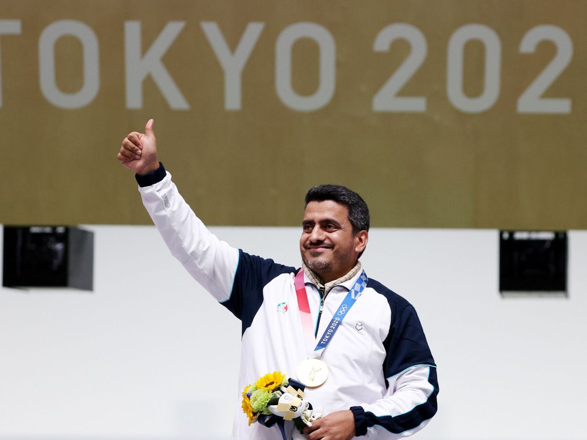 Foto: Javad Foroughi consiguió la primera medalla de oro para Irán en Tokio 2020. (EFE)