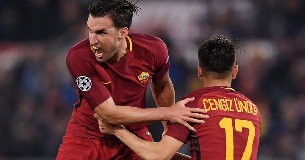 Foto: Jugadores de la Roma celebrando un gol. (Reuters)