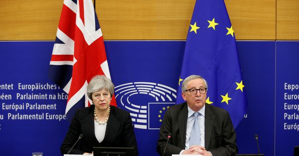 Foto: Theresa May y Jean-Claude Juncker. (Reuters)