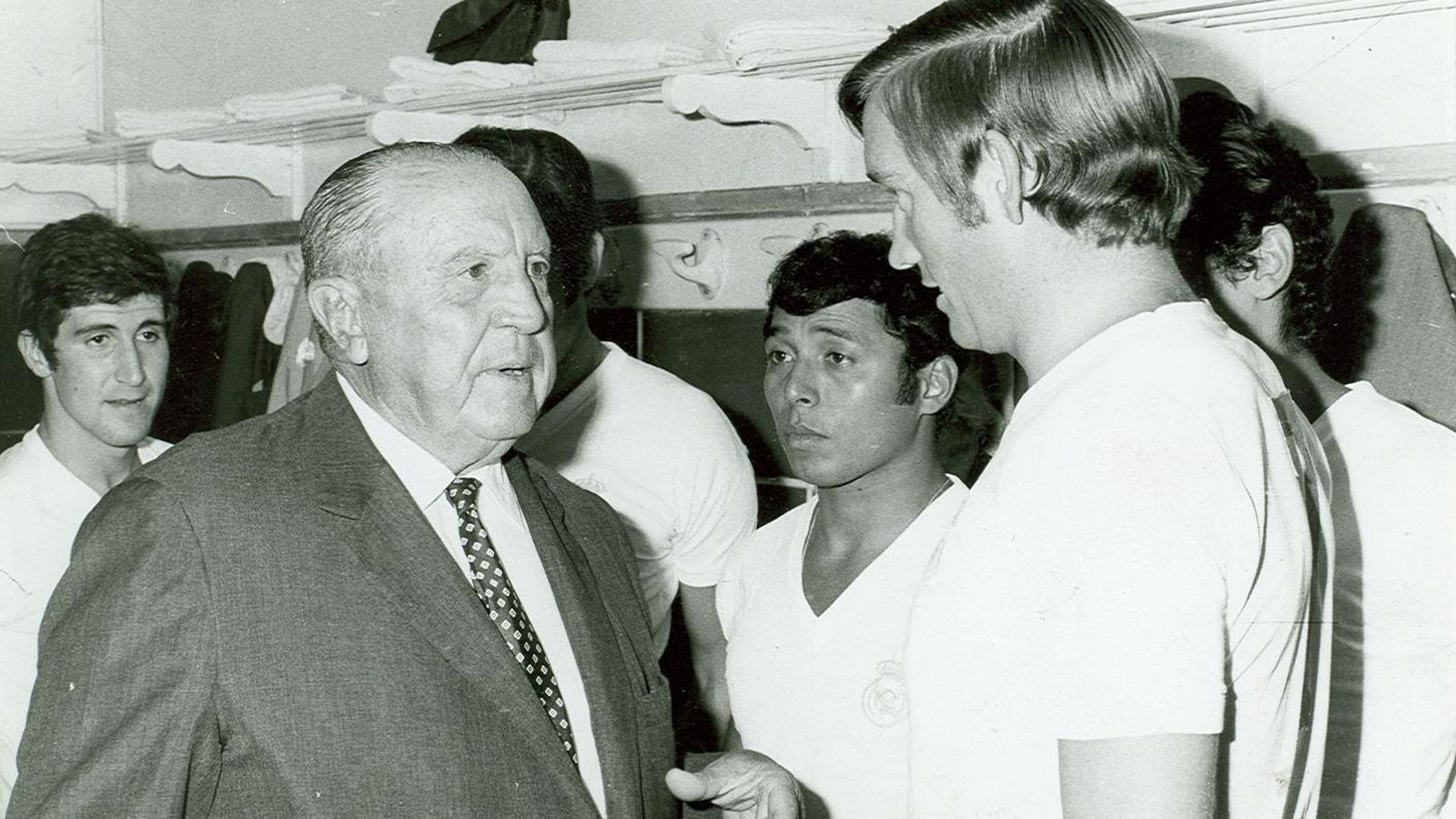 Foto: Zoco, con Santiago Bernabéu (Archivo LMG)