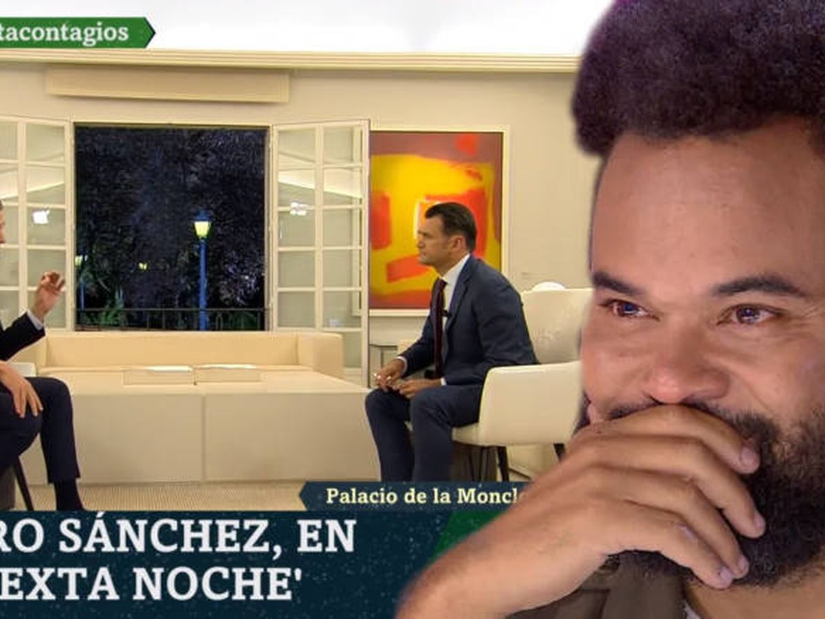 Foto: Carlos Jean comentando la entrevista de Iñaki López a Pedro Sánchez.