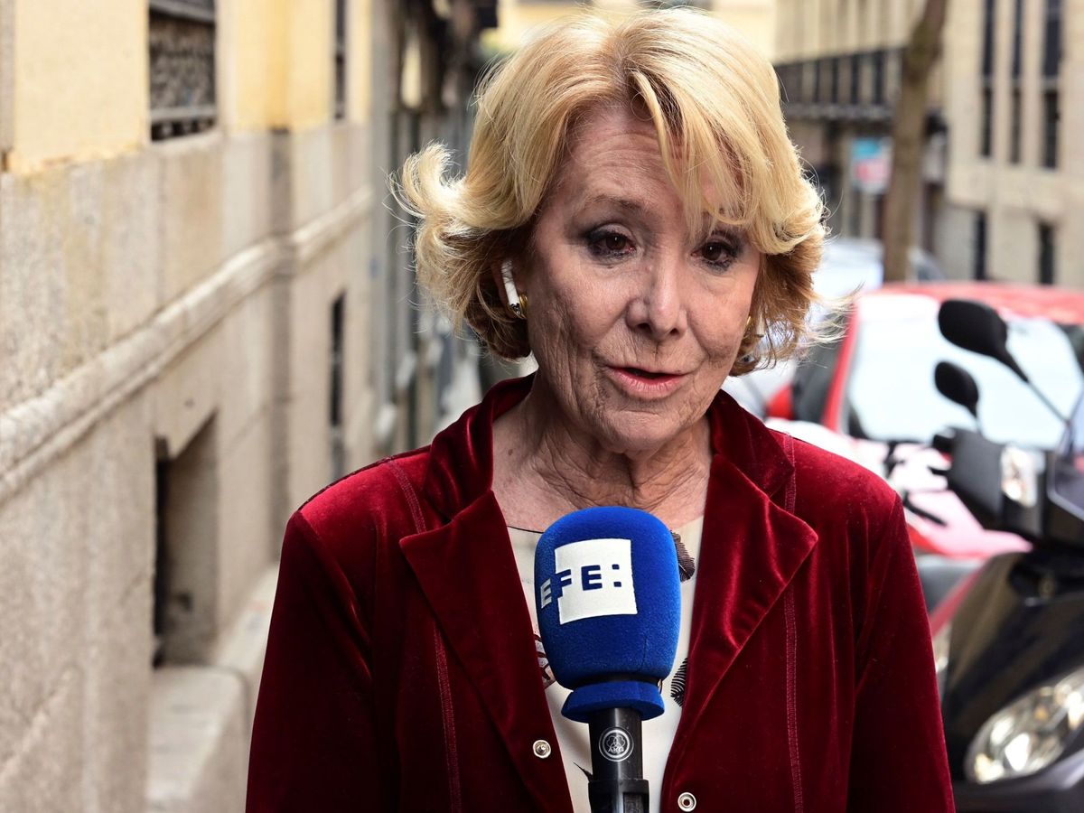 Foto: La expresidenta de la Comunidad de Madrid Esperanza Aguirre. (EFE)