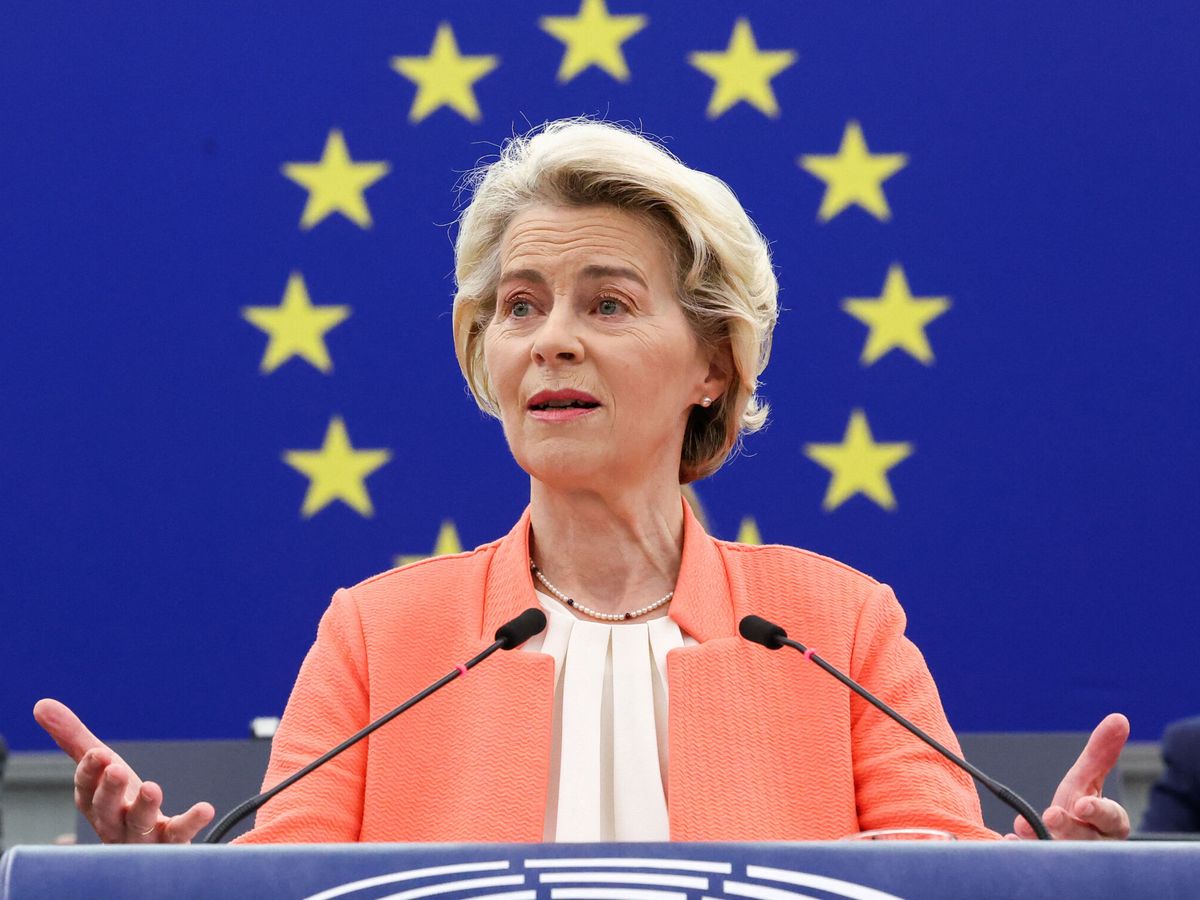 Foto: La presidenta de la Comisión, Ursula von der Leyen. (Reuters/Yves Herman)