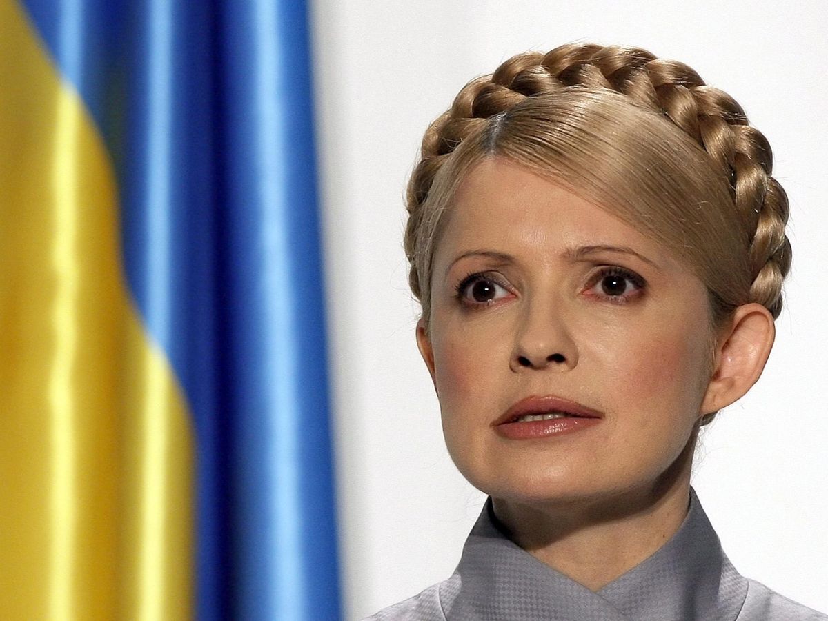 Foto: Timoshenko, cuando anunció su candidatura. (EFE/Igor Vorobyov)