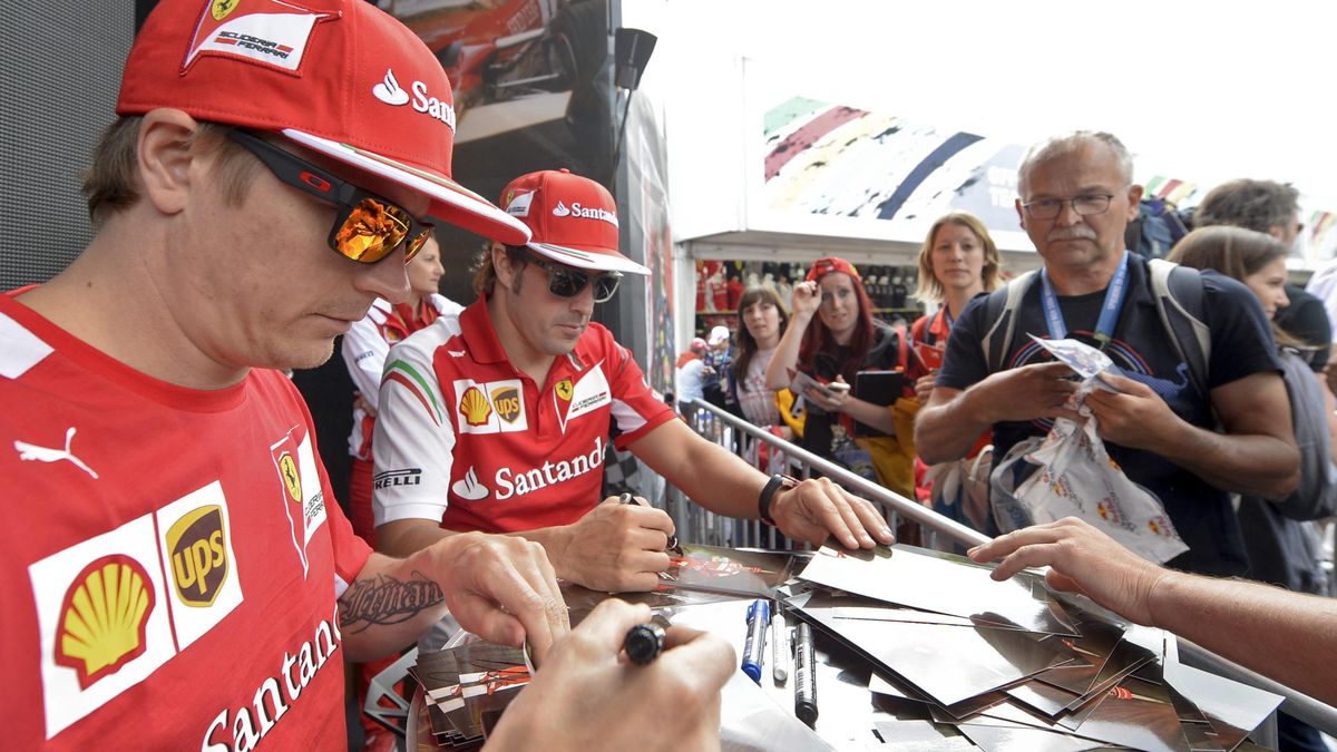 Raikkonen habla de retirarse de Ferrari y Alonso de continuar trabajando