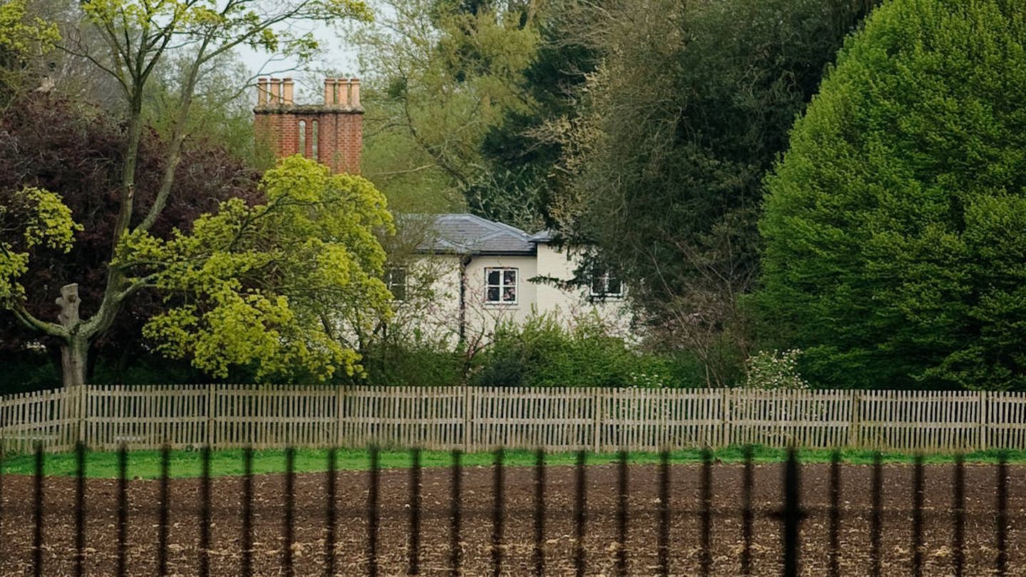 Vista general de Frogmore Cottage, antes de colocarse las nuevas cercas. (Getty)