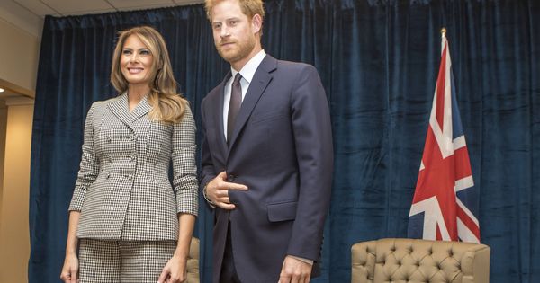 Foto: Melania Trump y el príncipe Harry en su cita en Toronto. (Gtres)