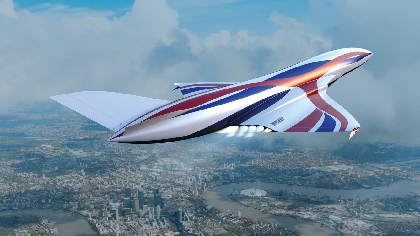 Foto: Concepto de avión de pasajeros hipersónico. (Reaction Engines)