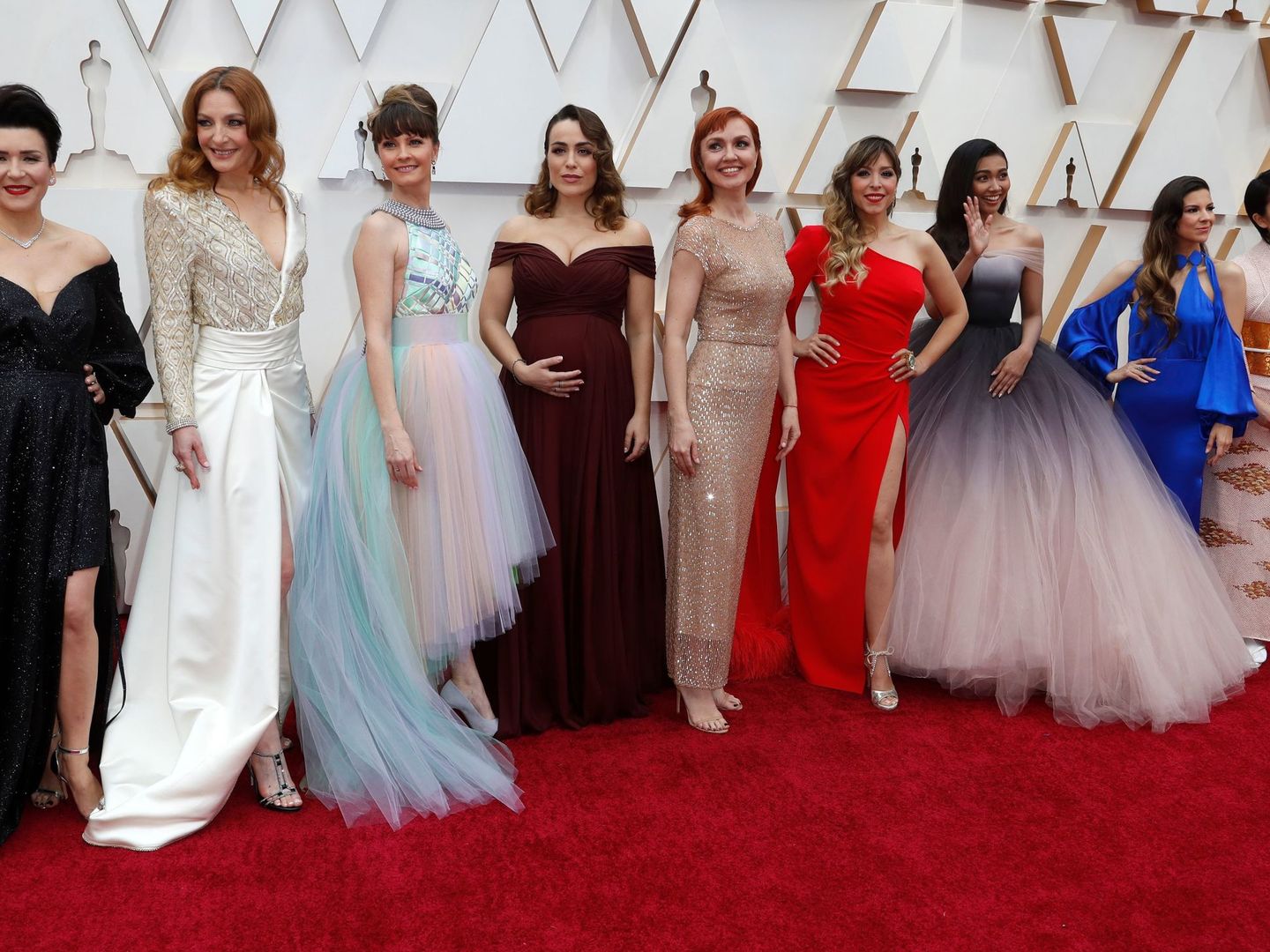 Gisela, con el resto de cantantes internacionales de 'Frozen II'. (Reuters)
