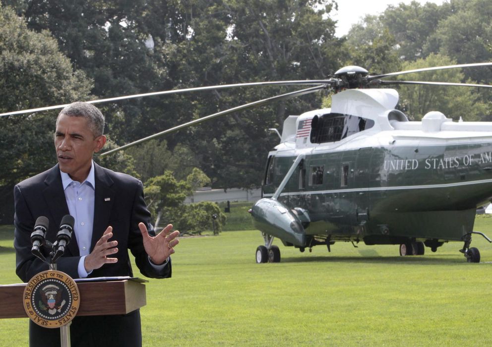Foto: Obama, durante su comparecencia en Washington. (Efe)