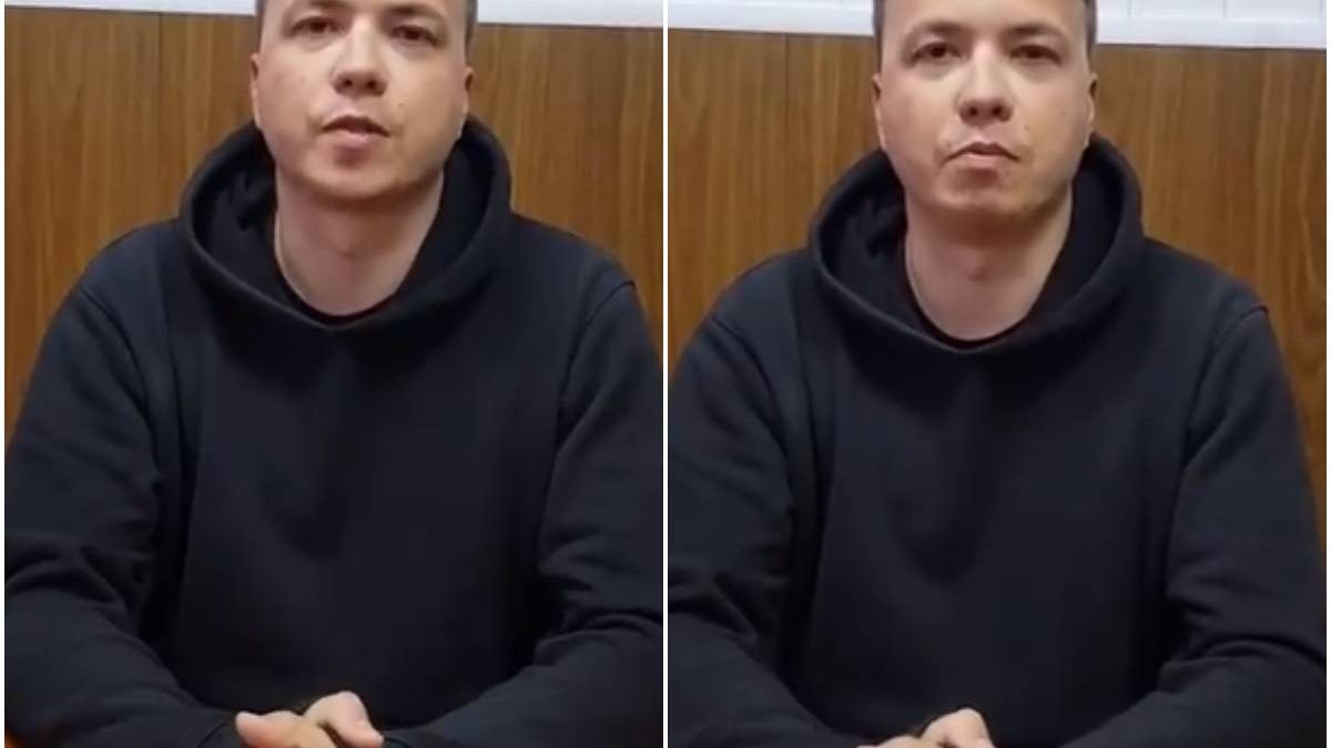El "angustioso" vídeo de Roman Protasevich, el periodista detenido en Bielorrusia